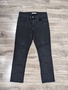 Levi's Women's Jeans Classic Straight Size 10 Stretch Black